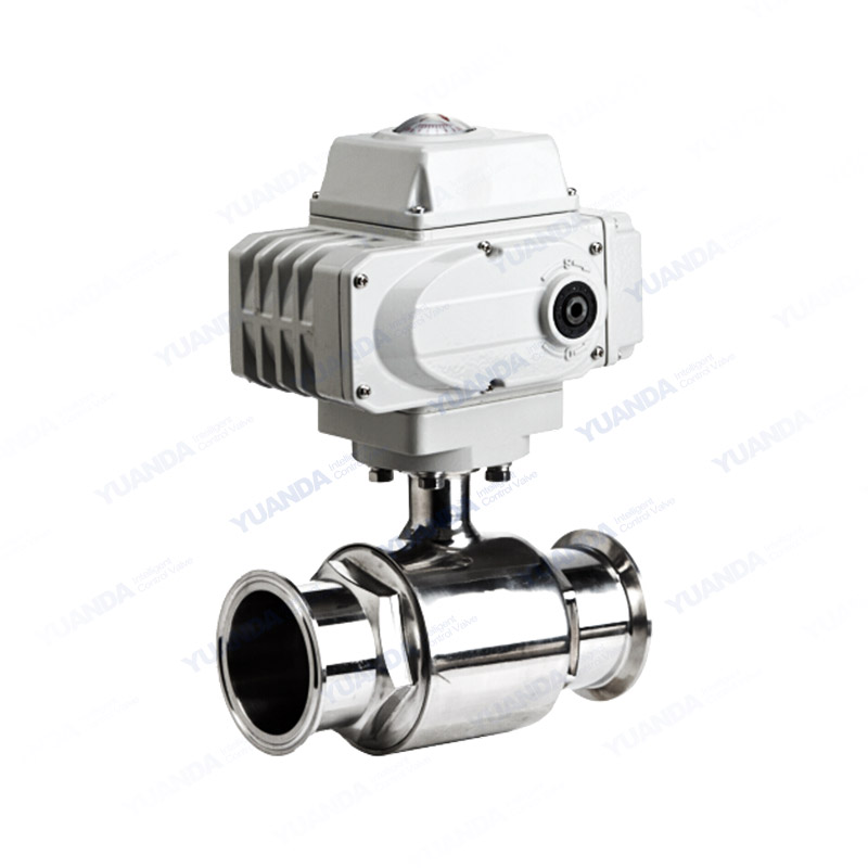Electric sanitary fast ball valve