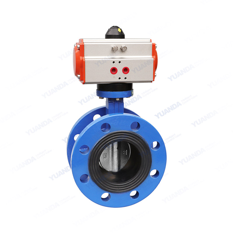 Pneumatic flange butterfly valve