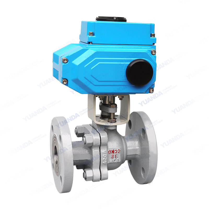 Electric carbon steel flanged ball valve