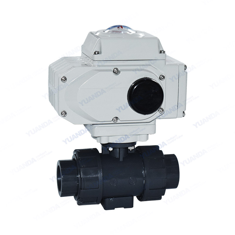 Electric plastic ball valve