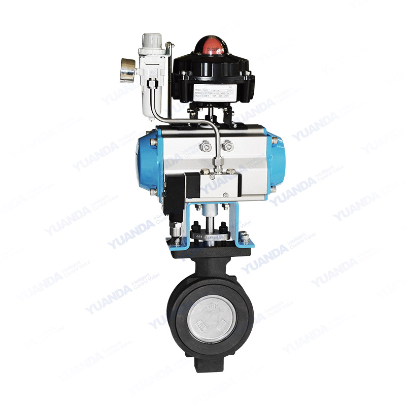 Pneumatic high-performance wafer butterfly valve