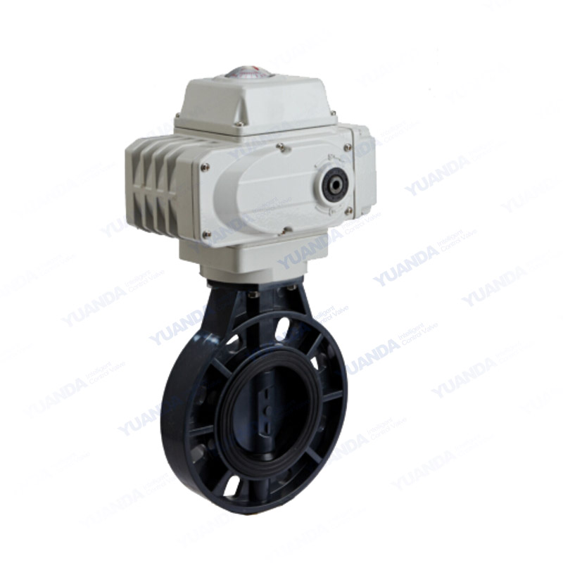 Electric plastic butterfly valve