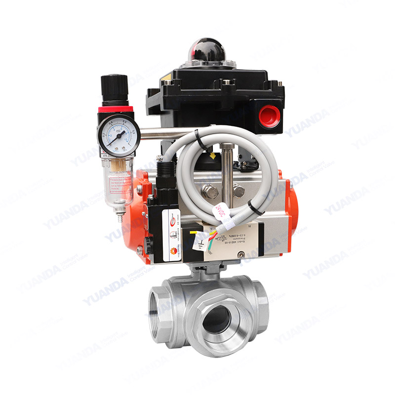 Pneumatic thin ball valve