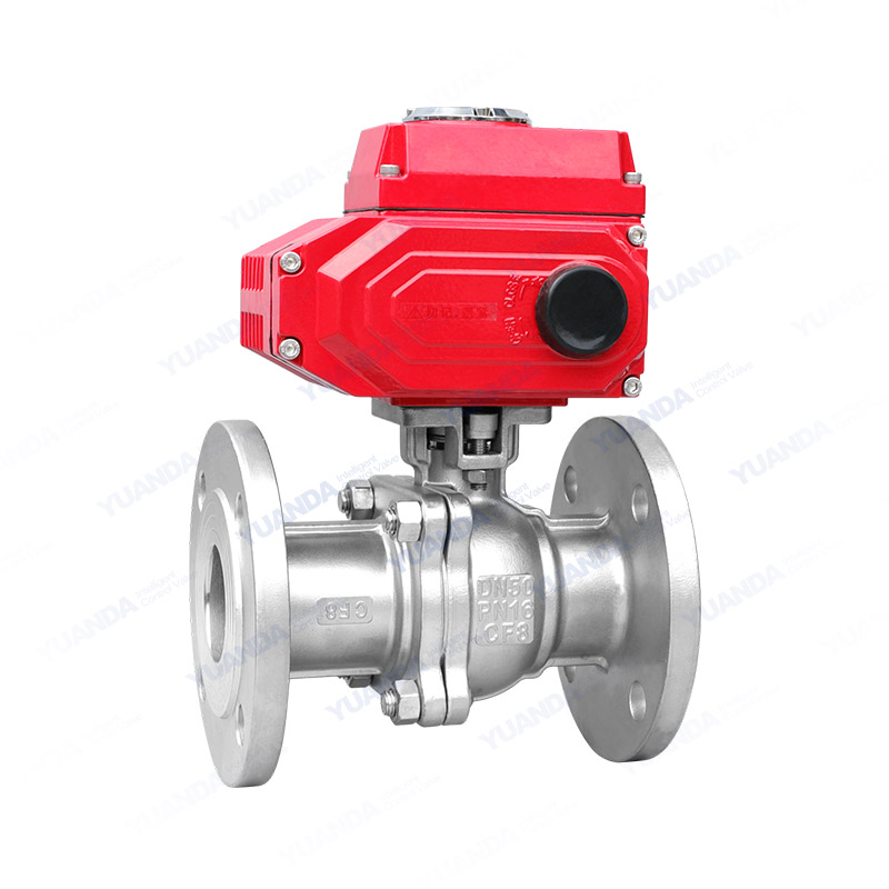 Electric high platform flange ball valve