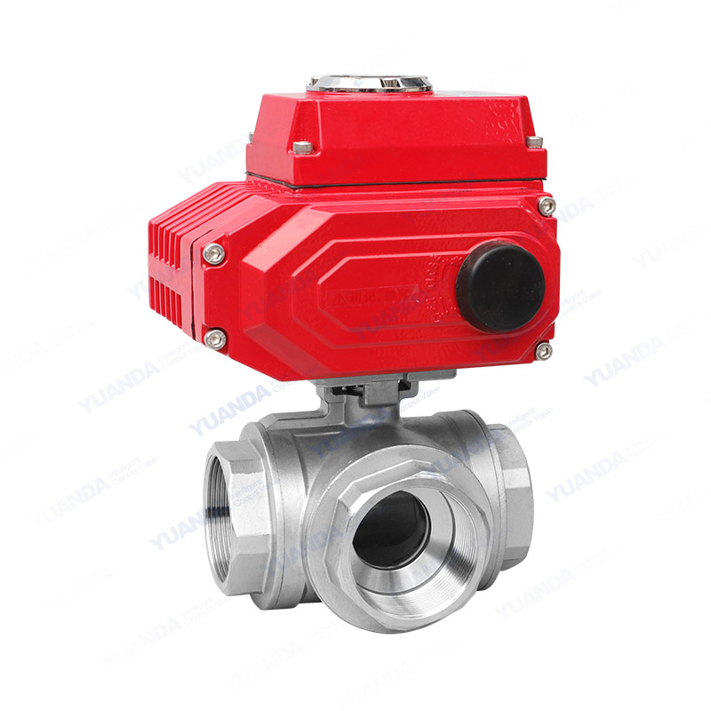 Electric three-way ball valve
