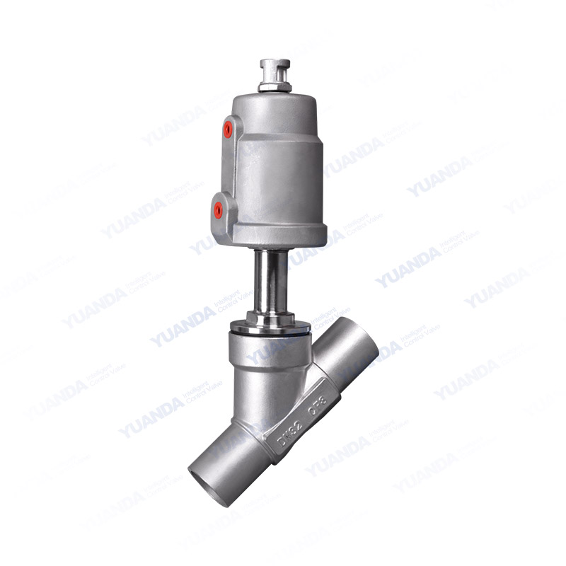 All stainless steel welded corner seat valve