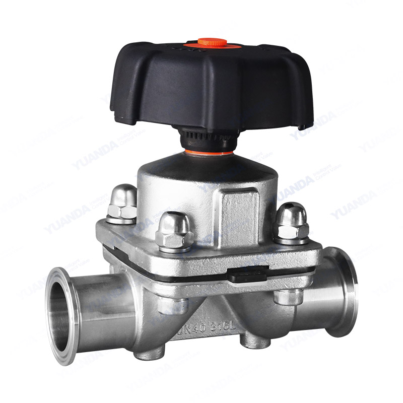 Manual quick installation diaphragm valve