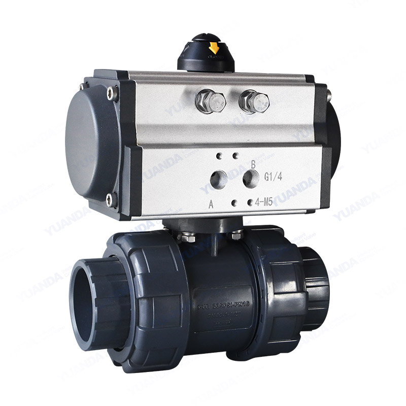 Pneumatic PVC ball valve